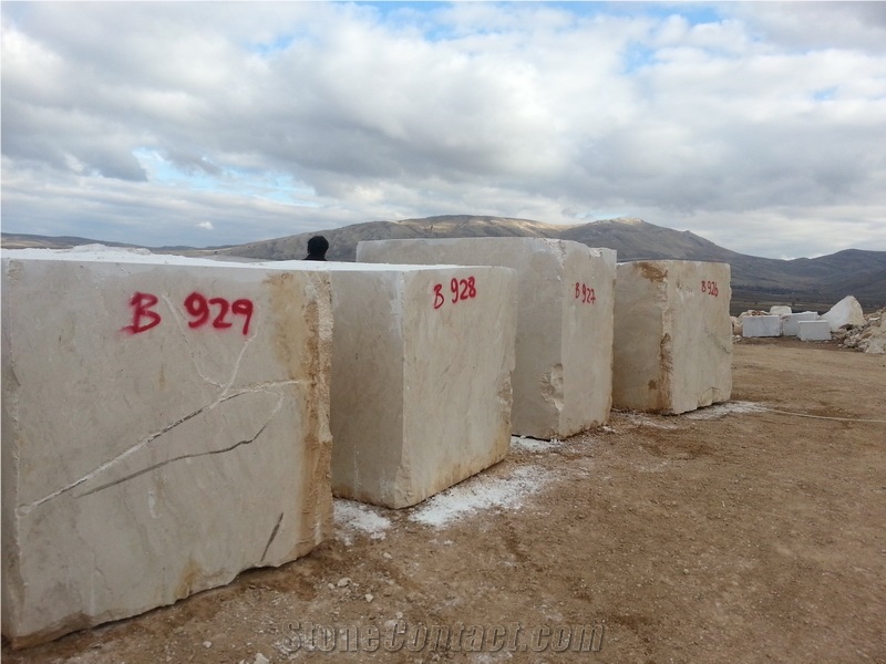 Cream Picasso Beige Marble Block, Turkey Beige Marble