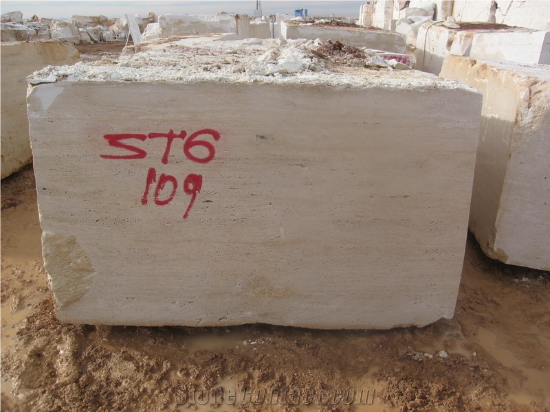 Krt Light Karaman Travertine Block