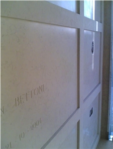 Columbarium in Bianco Lasa, White Marble