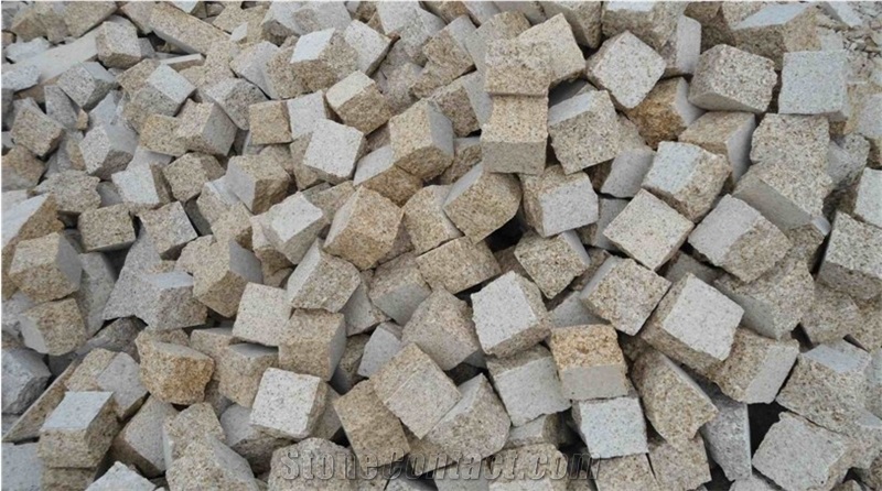 G682 Yellow Granite Cobble Stone