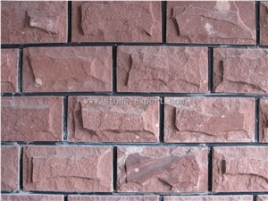 Red Sandstone Mushroom Wall Stone -07