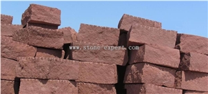 Red Sandstone Mushroom Wall Stone -07