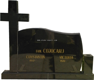 Tombstone 01, Black Granite Tombstone Tombstone 01, Black Granite Tombstone