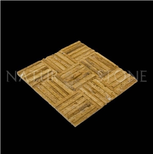 Yellow Travertine Nature Facing Stone