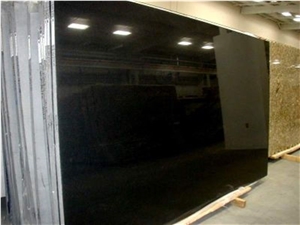 Absolute Black Granite Slabs, India Black Granite
