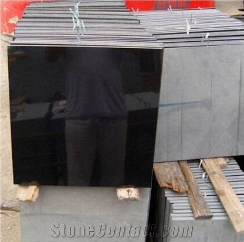 Polished Absolute Black Granite Tile(good Price)