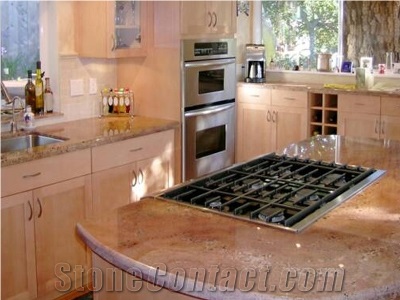 Colonial Cream Granite Countertop, Beige Granite