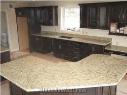 Giallo Ornamental Granite Countertop, Yellow Granite Countertop