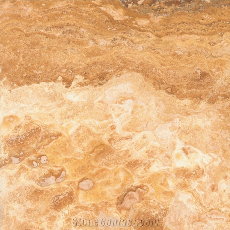 Travertine Block, Yellow Travertine, Noce