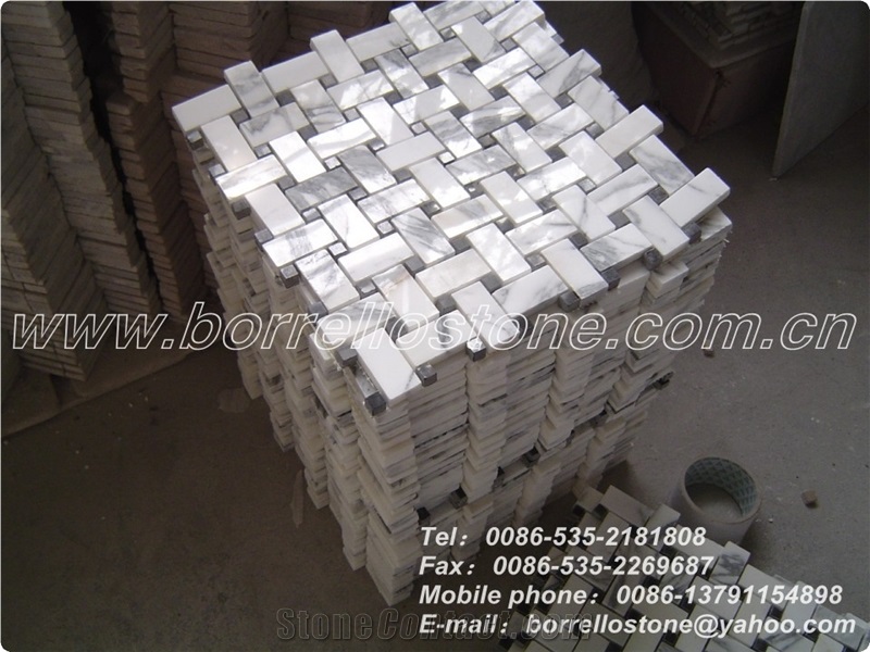 Coolness White Jade Marble Mosaic