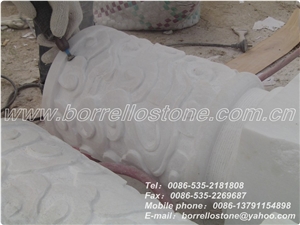 Crystal White Marble Balustrades