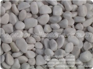 Pure White Pebble Stone, White Marble Pebble Stone Pure White Pebble Stone, White Marble Pebble Stone