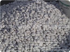 Pure White Pebble Stone, White Marble Pebble Stone
