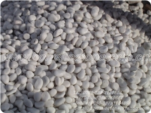 Pure White Pebble Stone, White Marble Pebble Stone
