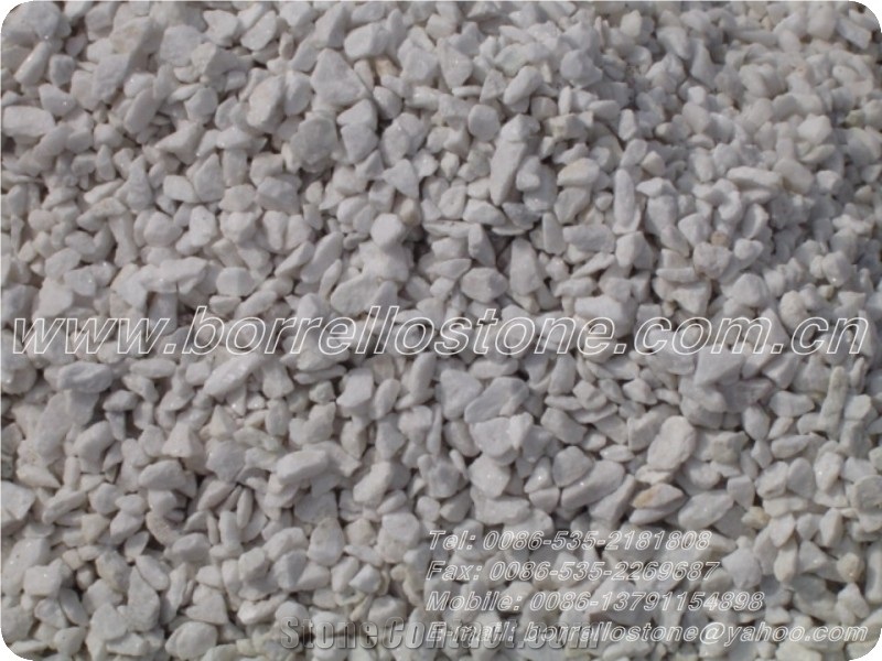 Pure White Pebble Stone, White Marble Pebble Stone