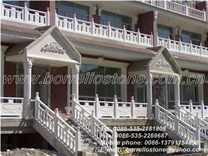 White Marble Balustrades & Handrails