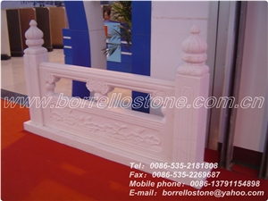 White Marble Balustrades & Handrails