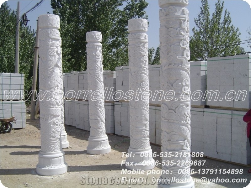 White Marble Column and Pillars