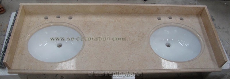 Beige Marble Vanity Top