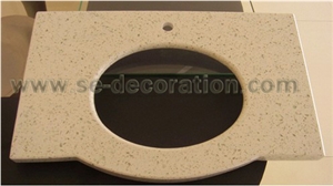 Beige Quartz Stone Vanity Top 2 Beige Quartz Stone Vanity Top 2