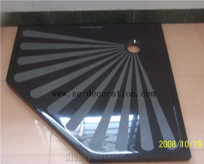 Black Granite Shower Tray