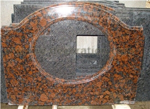 Camen Red Vanity Top