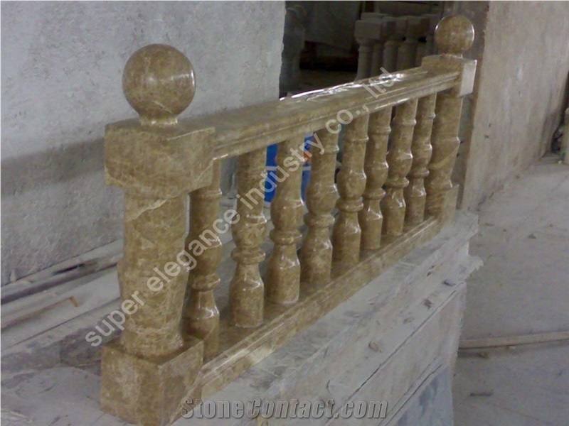 Emperador Light Marble Balustrade