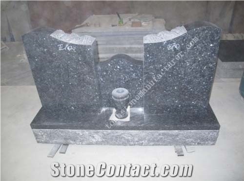 Labrador Blue Pearl GT Headstone