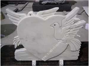 White Marble Headstone 2