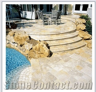 Villebois Jaune Limestone Pool Coping, Yellow Limestone