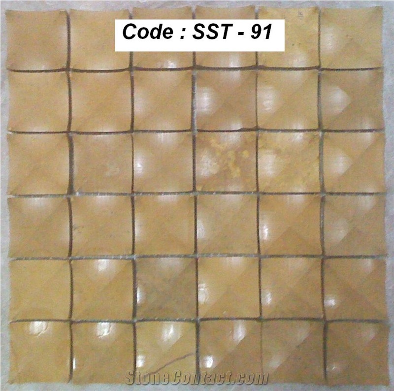 Yellow Marble Mosaic Tiles