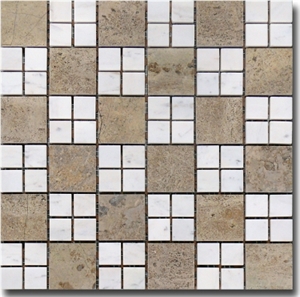 Marble Hexagon Mosaic