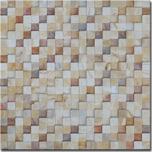 Yellow Nghe an Marble Mosaic Tile