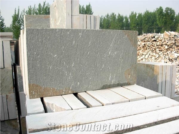Slate Paving Floor Stone, Beige Slate Cobble, Pavers