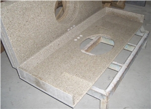 Sunset Gold Vanity, Yellow Granite Bath Tops