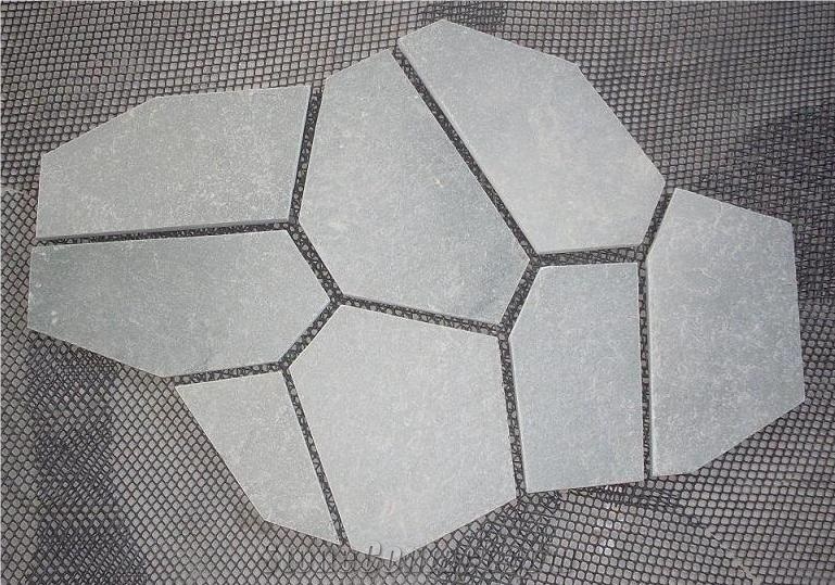 Meshed Paving Stone, Meshed Flagstone, Stone Grey Slate Paving Stone