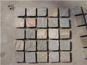 Meshed Slate Stone Mosaic, Lilac Slate Mosaic