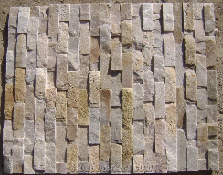 Natural Ledge Stone Panel, Beige Slate Ledge Stone