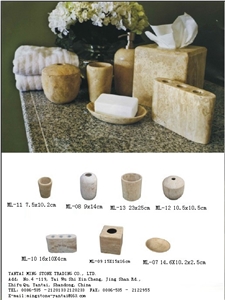 Travertine Bathroom Accessories, Beige Travertine Bath Accessories