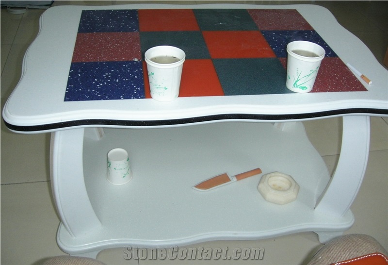 Acrylic Solid Surface Cut-to-size Tea Table Tops