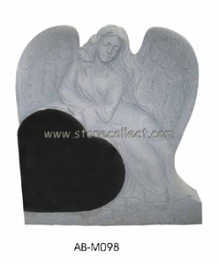Absolute Black Granite Tombstone AB-M098