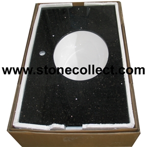 Black Galaxy Granite Vanities, Bath Tops