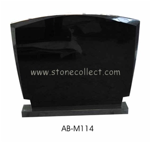 Nero Assoluto Granite Tombstone AB-M114 Nero Assoluto Granite Tombstone AB-M114