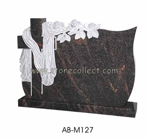 Red Granite Tombstone AB-M127