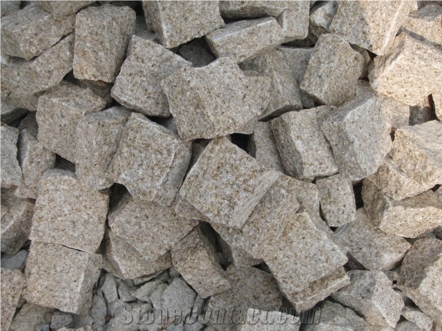 G682 Cobble Stone, G682 Yellow Granite Cobble Stone