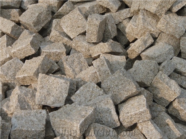 G682 Cobble Stone, G682 Yellow Granite Cobble Stone