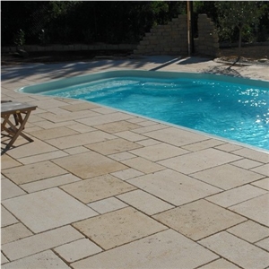 Yellow Limestone Swimming Pool Coping