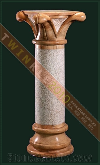 Brown Marble Column