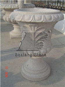 Grey Granite Flower Pot