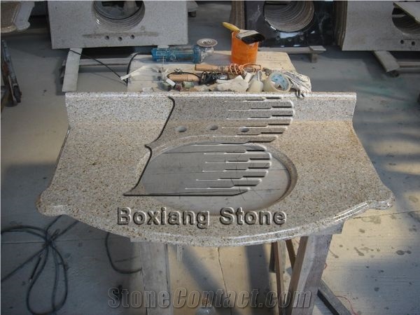 Rusty Yellow Vanity Tops